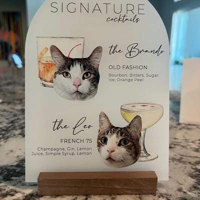 Custom Wedding Crossword Puzzle on Clear Acrylic Large Dry Erase