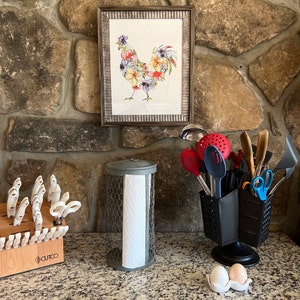 CHICKEN Wall Art Print, Bird Art, Watercolor Farmhouse Decor Painting