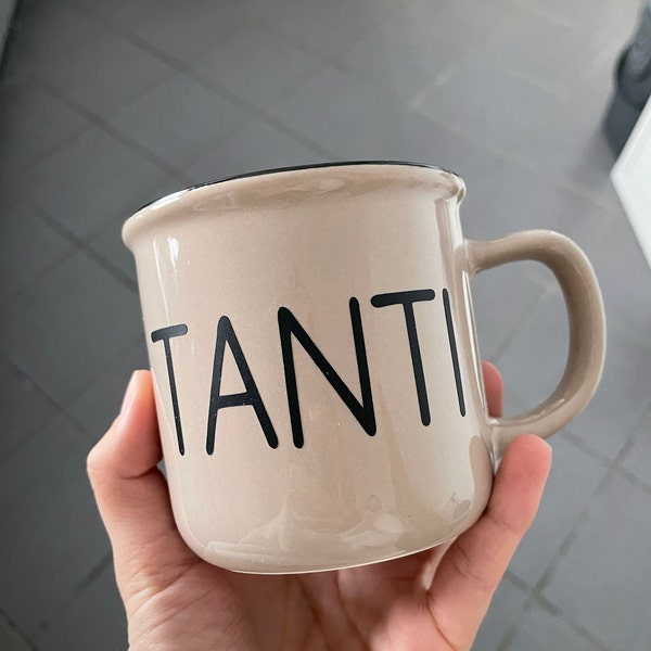 Original VW GTI Tasse 300 Ml | Keramik Schwarz Mit Rotem Wabenmuster & Logo | Teilenummer 3A5069601