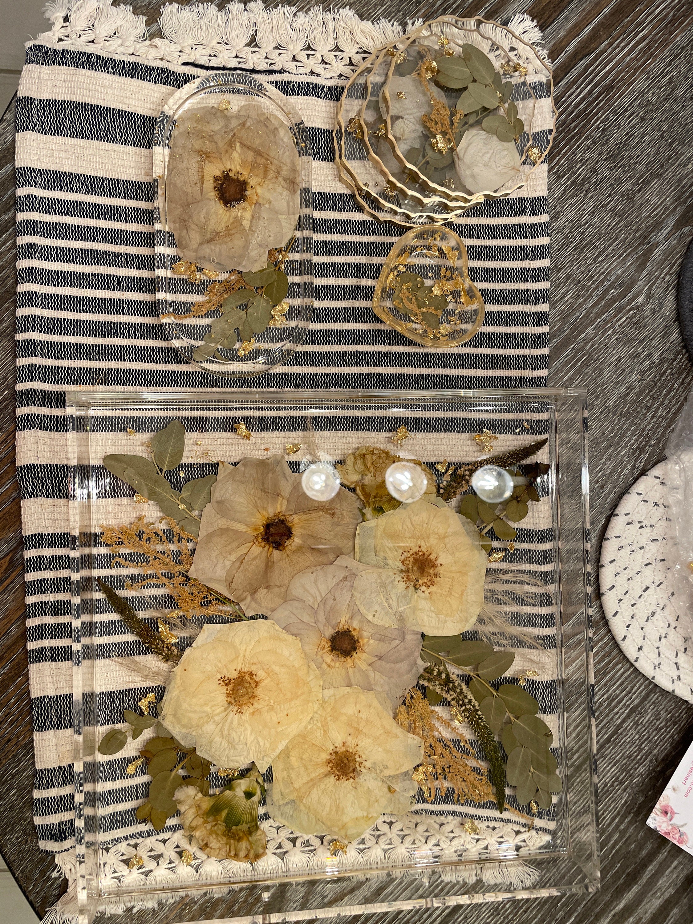 Preserved flowers from Anastasia's etsy review