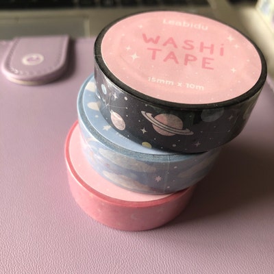 Cosmic Washi Tape Masking Tape Galaxy Space Planets - Etsy