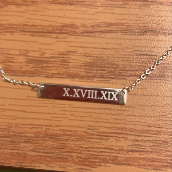 925 Sterling Silver Custom Name Necklace Personalized Name Necklace Bar 925 sterling silver custom name necklace personalized name necklace bar