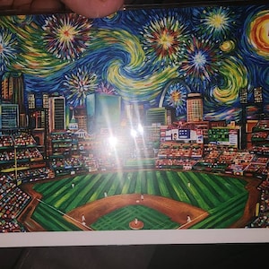 Starry Night Busch Stadium St. Louis Cardinals Art St Louis 