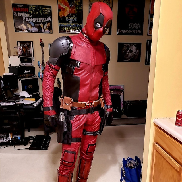 Las mejores ofertas en Deadpool Disfraz Traje completo de cuero