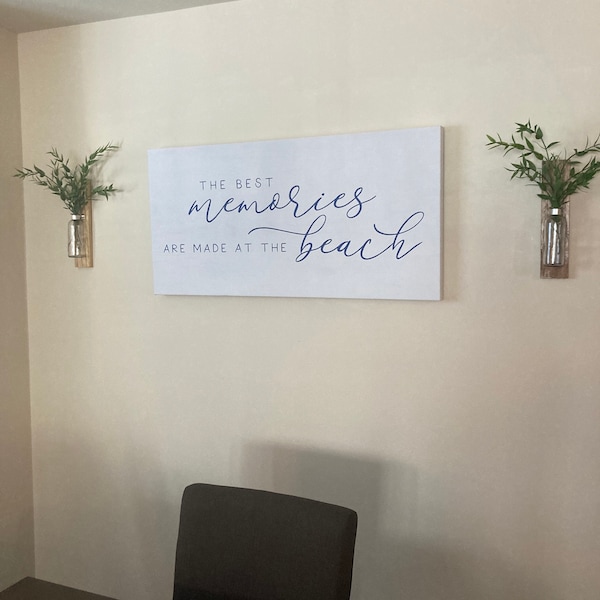 Beach Memories Sign | Beach House Wall Art | the Best Memories Are Made ...
