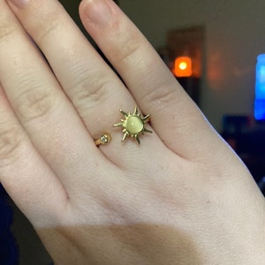 Fidget Ring Gold Fidget Ring Adjustable Spinner Ring Dainty - Etsy