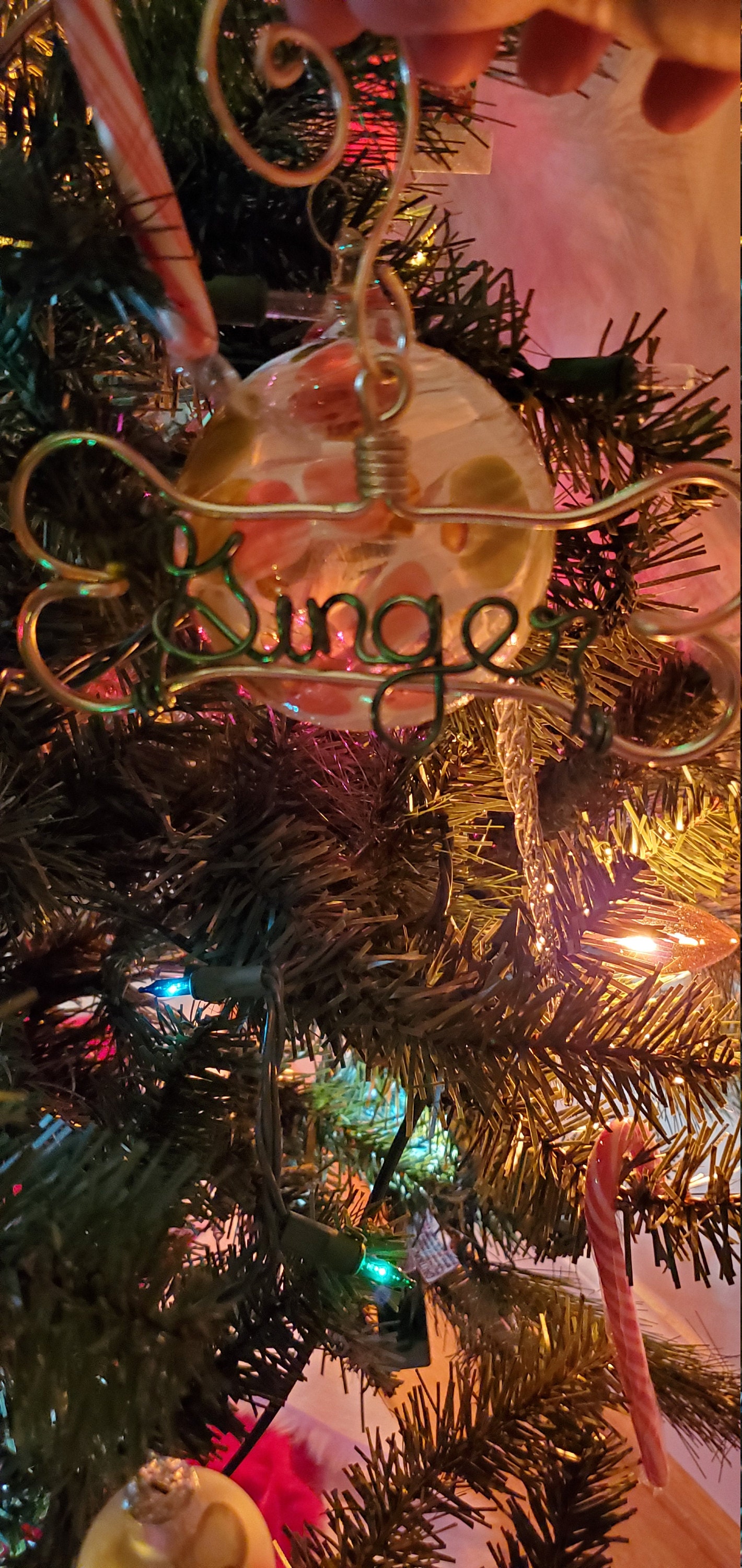 Personalized Pet Ornament - Handcrafted Wire Dog Bone with Pet&#39;s Name - Dog Christmas Gift, Unique Dog Ornament, Hand Shaped Wire Decor