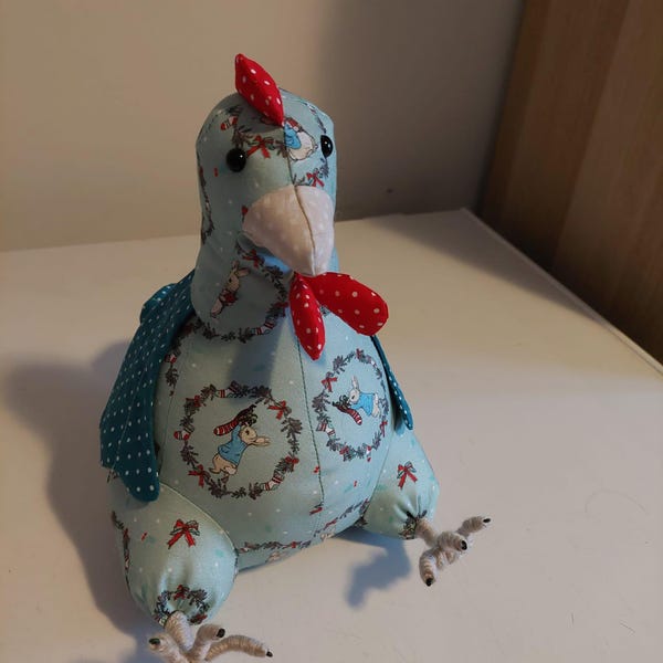 Stuffed Chicken Pattern Stuffed Hen - PDF Sewing Pattern | Stuffed Animal | Fabric Chicken Toy ...