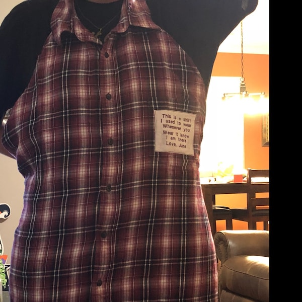 Memory Apron Made From a Loved Ones Shirt. - Etsy