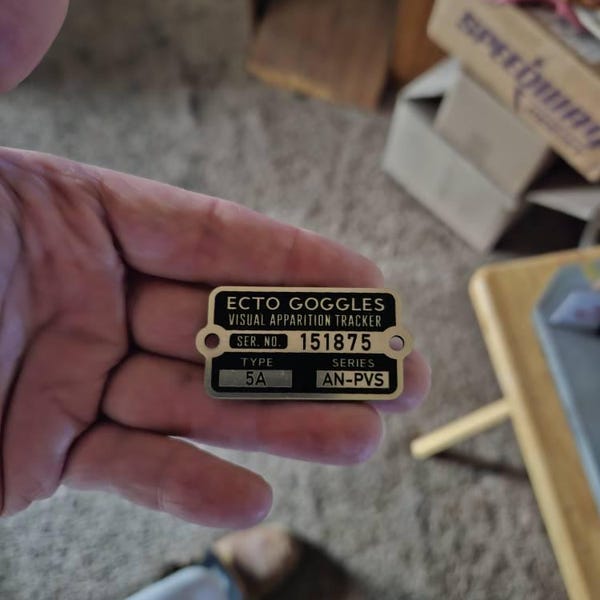 Custom GHOSTBUSTERS NEUTRONA WAND Serial Data Plate Prop - Etsy