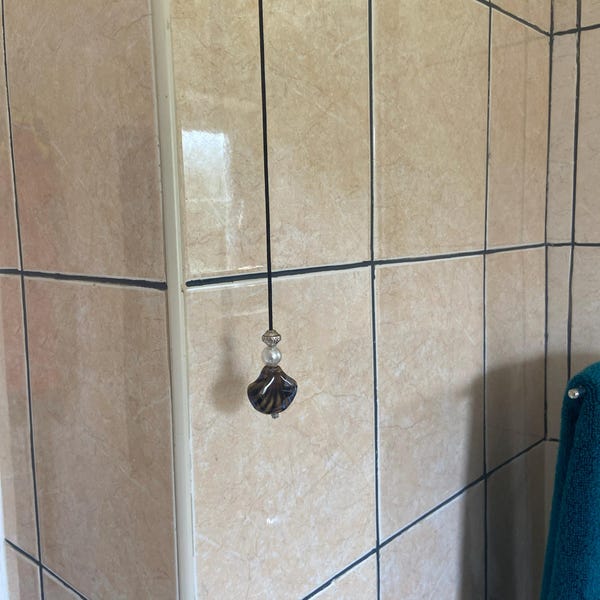 Light Pull Bathroom Light Pull Cord With Large Seashell Ceramic Bead ...