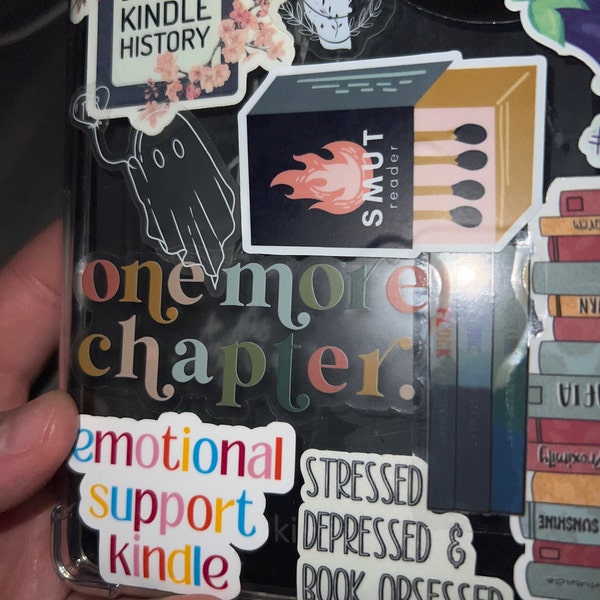 One More Chapter Waterproof Sticker | Reader Sticker Bookish Kindle and ...