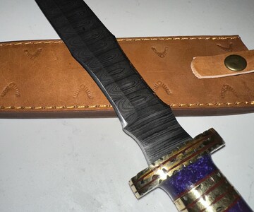 Hand forged Thorfinn dagger, Anime Vinland Saga Hunting Knife, Birthday gifts for friends buddy, Gifts for anime lovers husband men brother