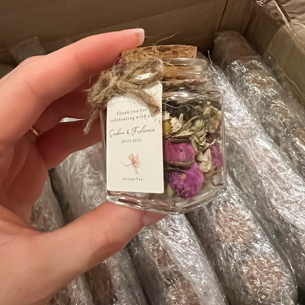Wedding Tea Favors for Guests, Bulk Gifts, Rustic Wedding Favor ...