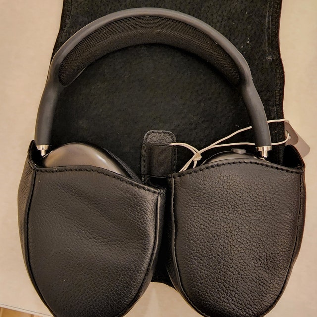 Black Airpods Max Case, Headphones Leather Protective Case, Travel