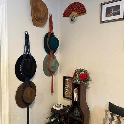 Personalized Cap Rack, Hat Storage, Gift for Father, Home Organization ...