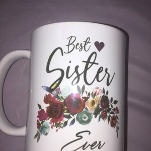 Sister Birth Made Us Family Love Coffee Tea Ceramic Mug Office Work Cup Gift 