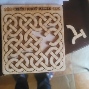 Celtic Knot Puzzle - Laser Cut Wooden Puzzle Game Digital File - Etsy