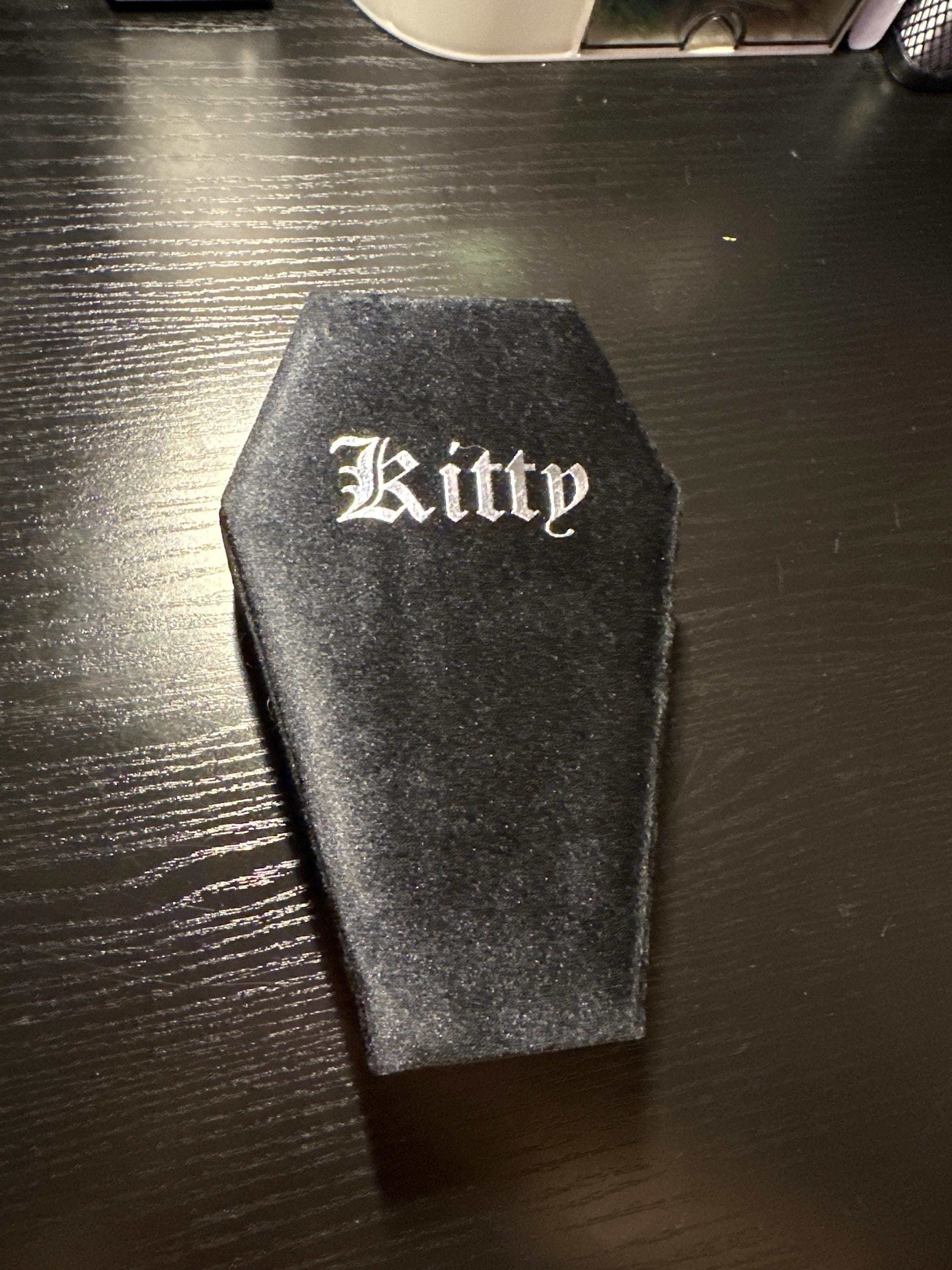 Handmade Personalized Coffin Jewelry Box- Gothic Bridesmaid Gifts Jewelry Box-Custom Halloween Jewelry Organizer Goth Gifts-Christmas Gifts