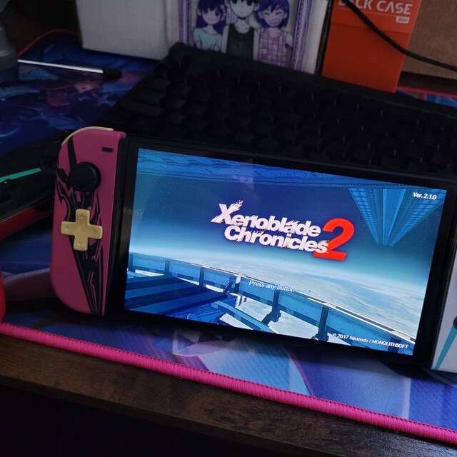 Custom Xenoblade Chronicles Mythra Pyra Themed Nintendo Switch Joy