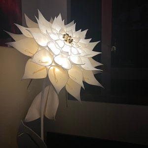 フロアスタンド BIG lamp shade Antique Flower leaf BIG lamp shade Antique Flower leaf フロアスタンド