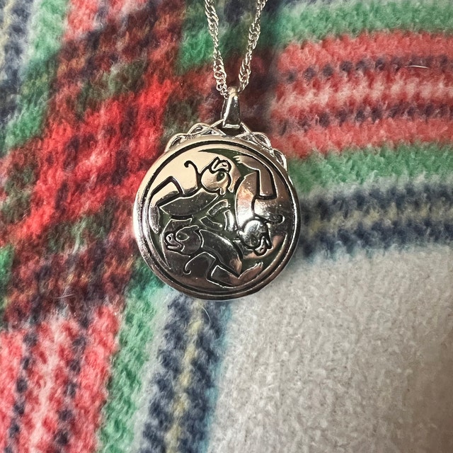 Merida Inspired -princess Jewelry, Celtic Three Bears Necklace