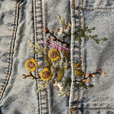 A Pocket Full of Posies Embroidery PDF & Pattern - Etsy