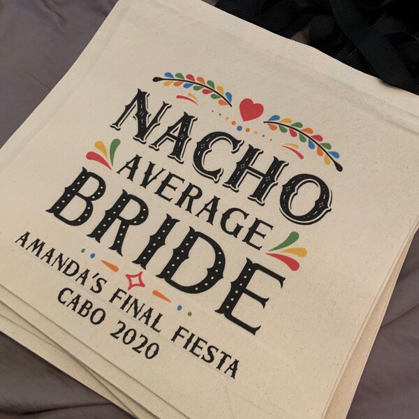 Personalized Mexico Tote Bags for Final Fiesta Bachelorette Party ...