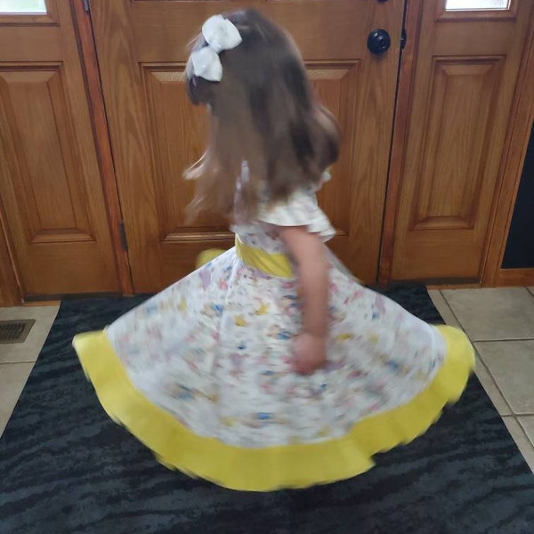 Bow Back Twirlie Dress - OH WHALE