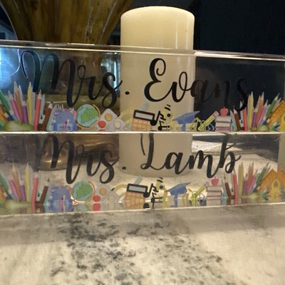 Personalized Teacher Desk Name Plate Teacher Gift, Custom Teacher Desk ...