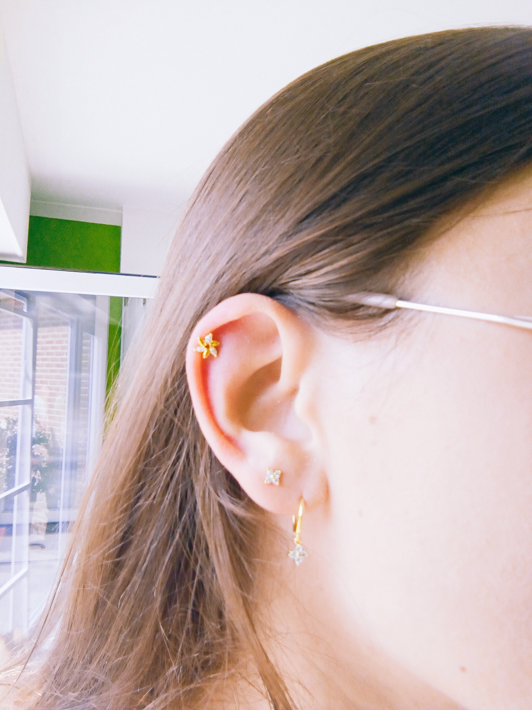 Turquoise earrings, sterling silver, dainty earrings, minimalist earrings, small earrings, gold earrings, womens jewelry, turquoise jewelry