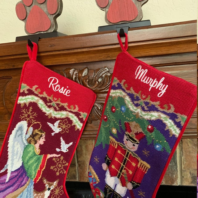 Christmas Soldier Needlepoint Embroidered Stocking – Southern
