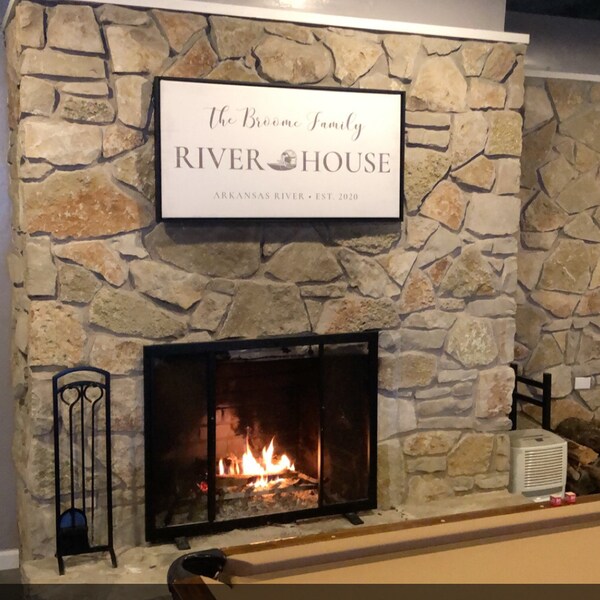 River Signs Personalized | Welcome to the River House Sign | Custom ...