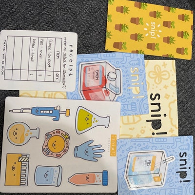 Science Lab Sticker Sheet Paper Stickers for Journal - Etsy