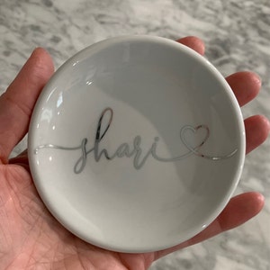 Personalized Jewelry Dish Bridesmaid Gift Ring Dish Personalized Gift ...