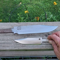 Japanische Santoku Messer Rohling 67-290 Mm - Messerbau Rohling Aus 1.4034 Stahl, Ungeschärft