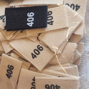 Custom Made Woven Clothing Label Woven Textured Tag Garment Fabric ...