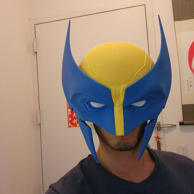 3D Printed Deadpool Wolverine Mask, Marvel Cosplay Costume Helmet