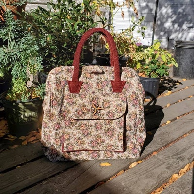 Spring Loaded Purse PATTERN for Carpet Bag Victorian Shabby Chic Mary Poppins Style Fitting ...