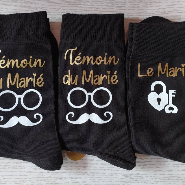 Chaussettes personnalisées super témoin