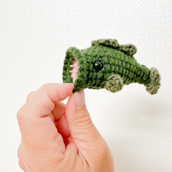 PDF Largemouth Bass Bundle Crochet Pattern: Keychain, Ornament ...