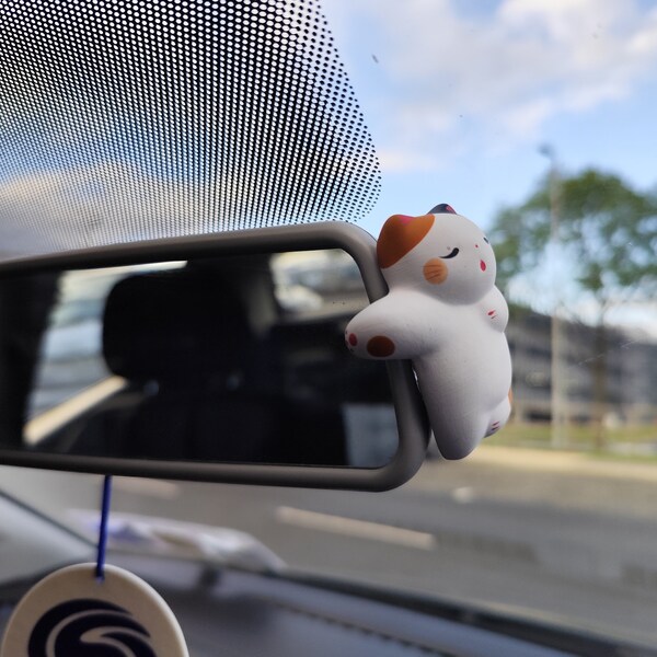 Cat Rear View Mirror Pendant – Cute Swinging Orna Produktbild-Vorschau 12