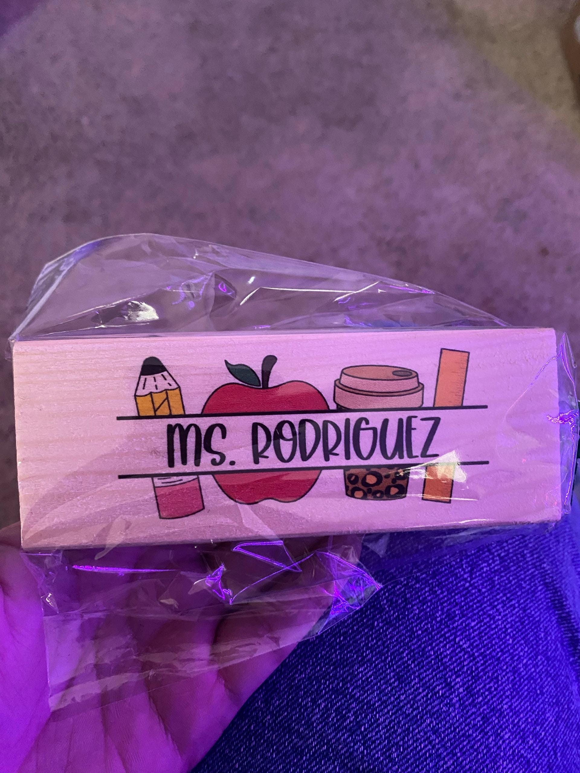 Personalized Teacher Whiteboard Eraser, Custom Teacher Appreciation Gifts, Chalkboard Eraser with Marker, Preschool Teacher Name gifts