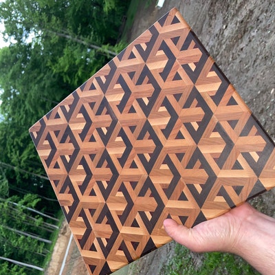 How to Make the 3-D Interlocking Cube Cutting Board - Etsy