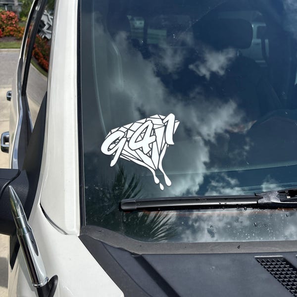 Dripping Diamond Area Code Vinyl Decal Sticker, Car and Truck Vinyl ...