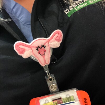 Fertility Badge Reel OBGYN Labor and Delivery Feltie Badge Reel ...