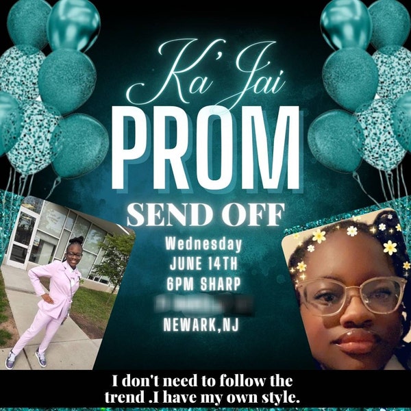 Prom Invitation Flyer, Prom Event Flyer, Prom Invitation, Prom Event ...