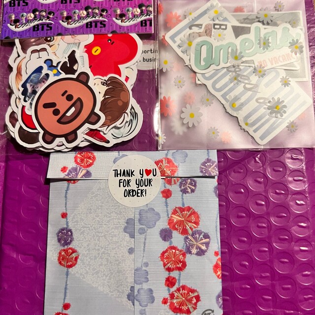 BTS シール 30枚 Bag of 30 PLUS BTS Stickers - Etsy