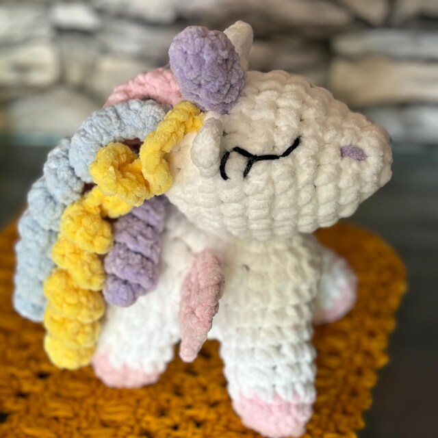 ユニコーンかぎ針編みパターン、ユニコーンあみぐるみパターン