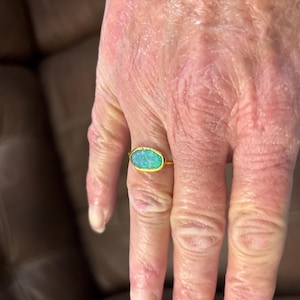 Customer photo from Teresa, Raw Australian Opal Ring